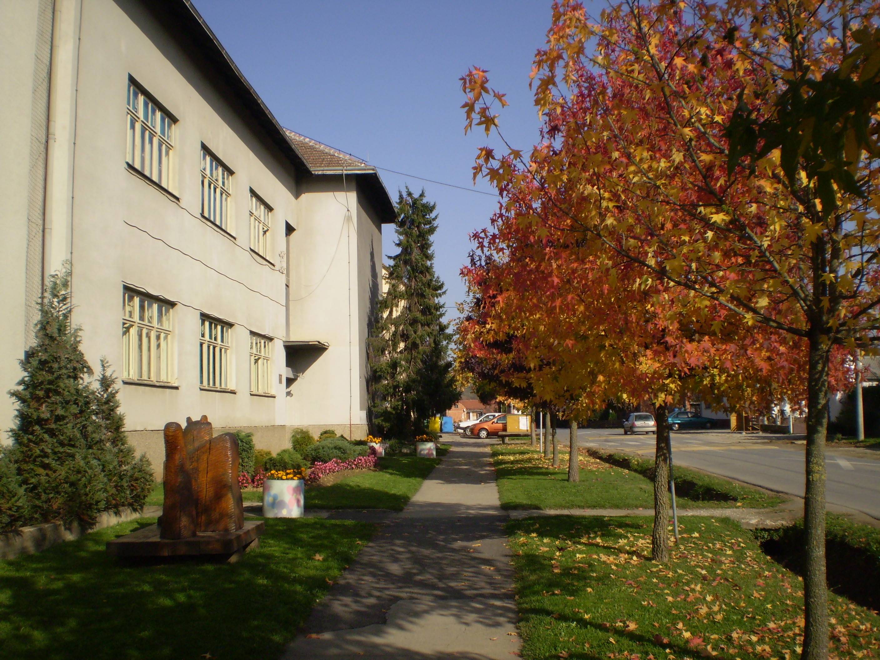 Slika 1. zgrada škole u jesen